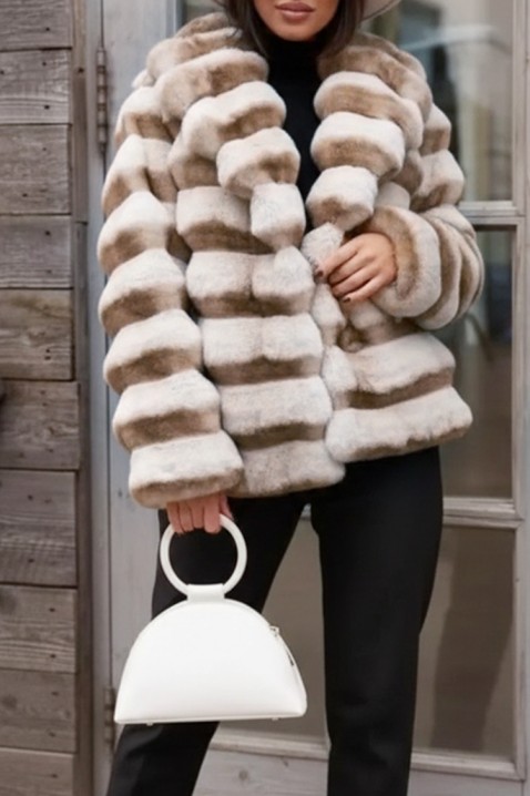 Παλτό FLOSERGA, Χρώμα: μπεζ, IVET.EU - Εκπτώσεις έως -80%