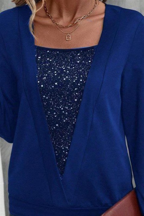 Γυναικεία μπλούζα FLILONZA BLUE, Χρώμα: μπλε, IVET.EU - Εκπτώσεις έως -80%