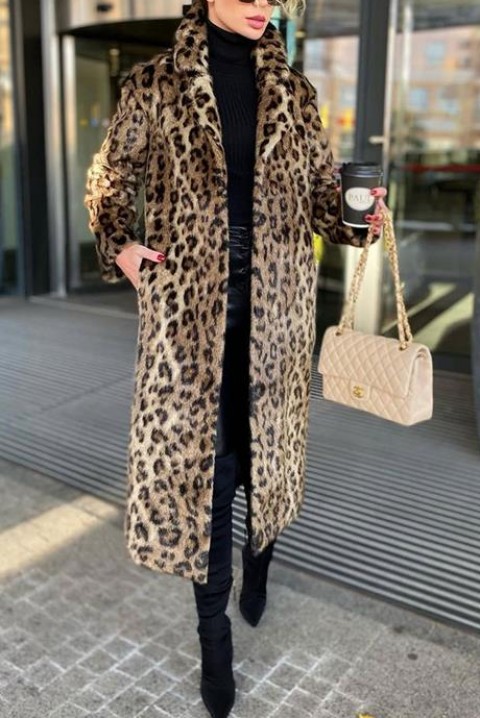 Παλτό LEOPERZA, Χρώμα: χρωματιστό, IVET.EU - Εκπτώσεις έως -80%