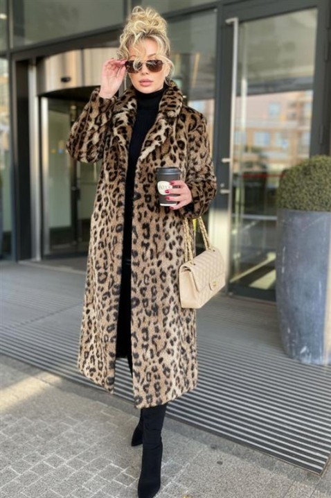 Παλτό LEOPERZA, Χρώμα: χρωματιστό, IVET.EU - Εκπτώσεις έως -80%