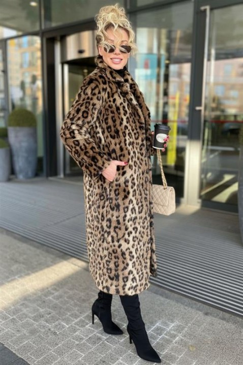 Παλτό LEOPERZA, Χρώμα: χρωματιστό, IVET.EU - Εκπτώσεις έως -80%