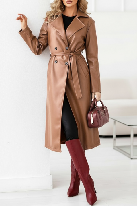 Καμπαρντίνα DRENDILZA, Χρώμα: ανοιχτό καφέ, IVET.EU - Εκπτώσεις έως -80%