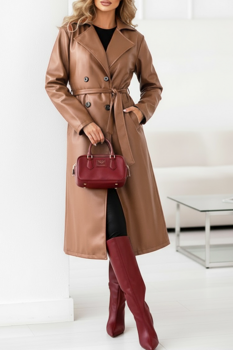 Καμπαρντίνα DRENDILZA, Χρώμα: ανοιχτό καφέ, IVET.EU - Εκπτώσεις έως -80%