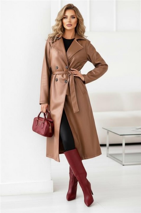 Καμπαρντίνα DRENDILZA, Χρώμα: ανοιχτό καφέ, IVET.EU - Εκπτώσεις έως -80%