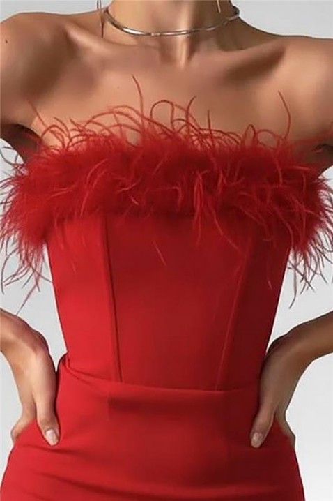 Φόρεμα SAROELTA RED, Χρώμα: κόκκινο, IVET.EU - Εκπτώσεις έως -80%