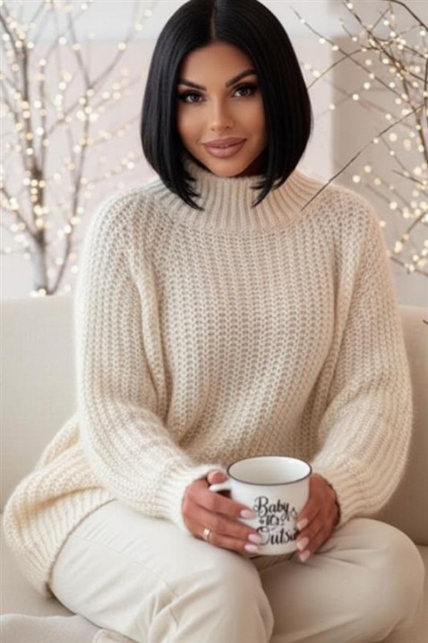 Πουλόβερ ESMERZA ECRU, Χρώμα: εκρού, IVET.EU - Εκπτώσεις έως -80%