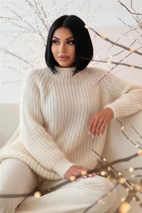 Πουλόβερ ESMERZA ECRU, Χρώμα: εκρού, IVET.EU - Εκπτώσεις έως -80%