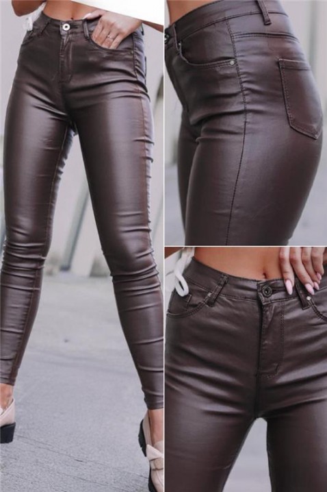 Παντελόνι ROLERZA, Χρώμα: καφέ, IVET.EU - Εκπτώσεις έως -80%