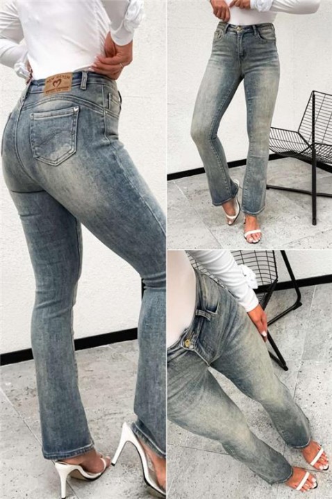 Τζιν ZENDIMA, Χρώμα: Γαλάζιο, IVET.EU - Εκπτώσεις έως -80%