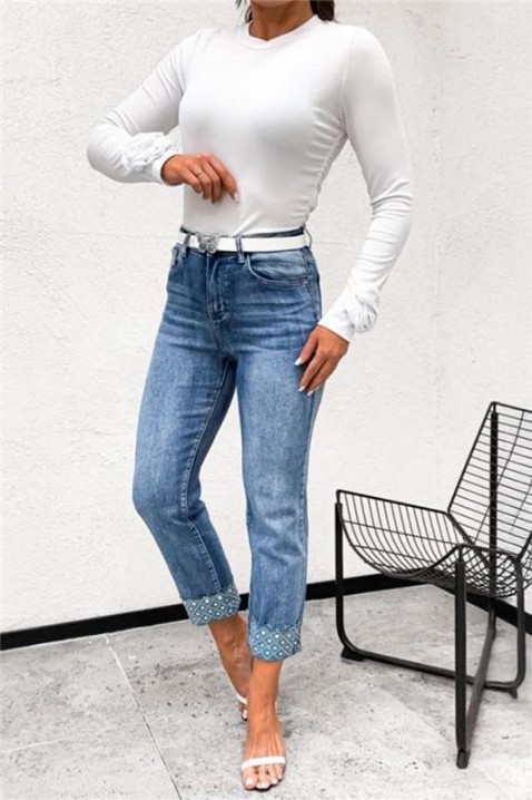 Τζιν EVREZALDA, Χρώμα: Γαλάζιο, IVET.EU - Εκπτώσεις έως -80%