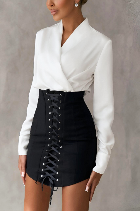 Φόρεμα OFLANDA, Χρώμα: μαύρο και άσπρο, IVET.EU - Εκπτώσεις έως -80%