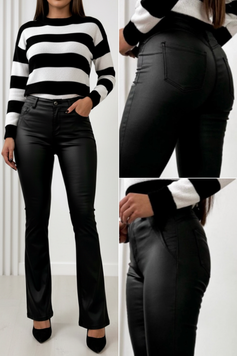 Παντελόνι LETARZA, Χρώμα: μαύρο, IVET.EU - Εκπτώσεις έως -80%