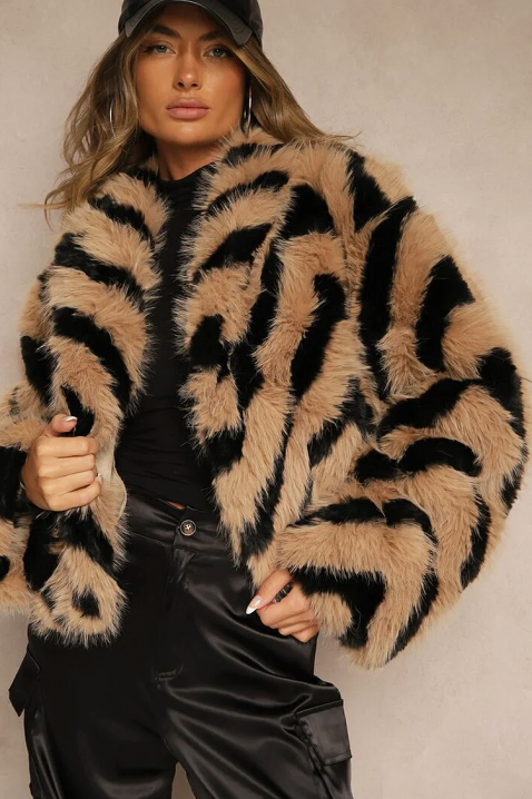 Παλτό TIGRELZA BEIGE, Χρώμα: μπεζ, IVET.EU - Εκπτώσεις έως -80%