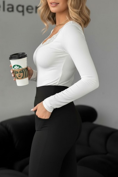 Γυναικεία μπλούζα ERANDELA WHITE, Χρώμα: άσπρο, IVET.EU - Εκπτώσεις έως -80%