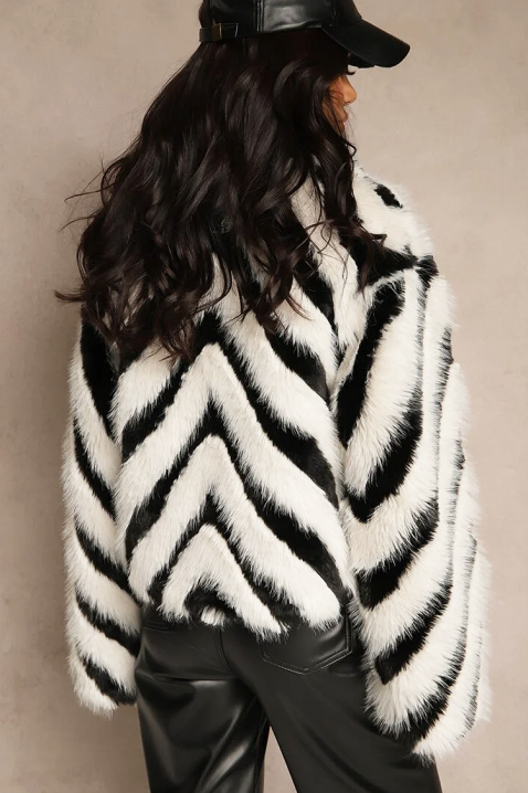 Παλτό TIGRELZA WHITE, Χρώμα: άσπρο, IVET.EU - Εκπτώσεις έως -80%