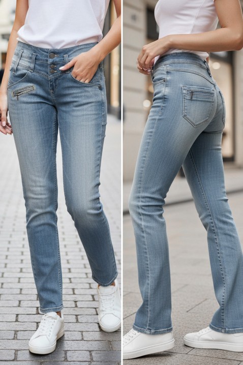 Τζιν MAJEZDA, Χρώμα: Γαλάζιο, IVET.EU - Εκπτώσεις έως -80%