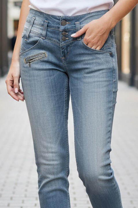 Τζιν MAJEZDA, Χρώμα: Γαλάζιο, IVET.EU - Εκπτώσεις έως -80%