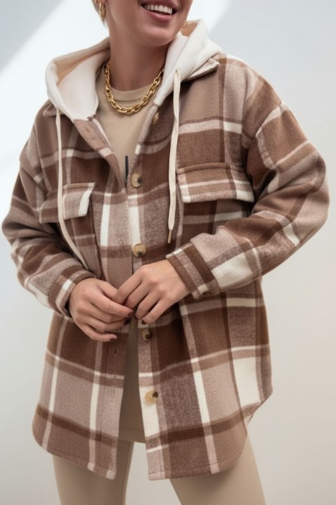 Φούτερ TEBORINA, Χρώμα: καφέ, IVET.EU - Εκπτώσεις έως -80%