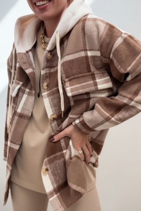 Φούτερ TEBORINA, Χρώμα: καφέ, IVET.EU - Εκπτώσεις έως -80%