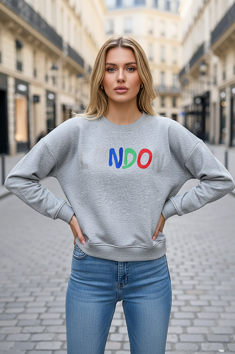 Γυναικεία μπλούζα MANDELIA GREY, Χρώμα: γκρι, IVET.EU - Εκπτώσεις έως -80%