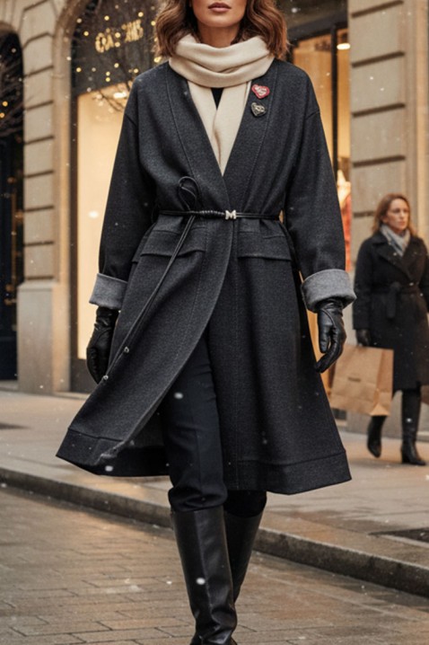 Παλτό SLAVENZA, Χρώμα: γκρι, IVET.EU - Εκπτώσεις έως -80%