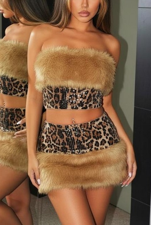 Σύνολο ZIBRENA BEIGE, Χρώμα: μπεζ, IVET.EU - Εκπτώσεις έως -80%