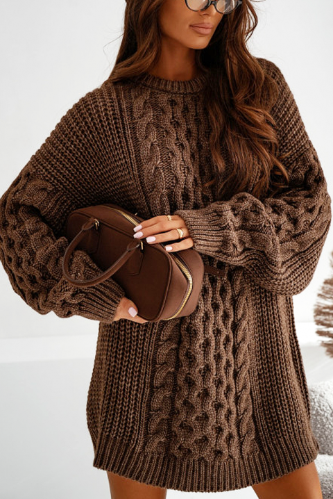 Τουνίκ NIZRENDA BROWN, Χρώμα: καφέ, IVET.EU - Εκπτώσεις έως -80%