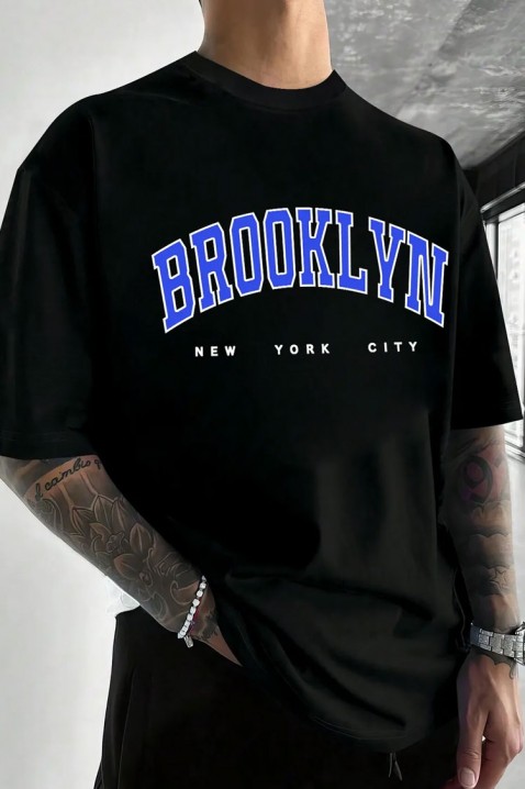 Ανδρικό μπλουζάκι JERELFO, Χρώμα: μαύρο, IVET.EU - Εκπτώσεις έως -80%