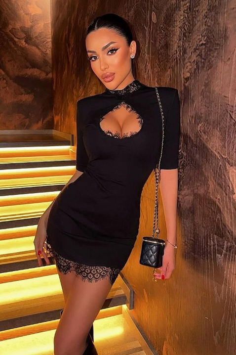 Φόρεμα DEGRIONA, Χρώμα: μαύρο, IVET.EU - Εκπτώσεις έως -80%