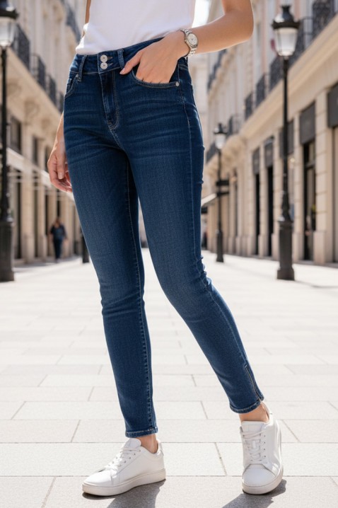 Τζιν KRIMIZA NAVY, Χρώμα: σκούρο μπλε, IVET.EU - Εκπτώσεις έως -80%