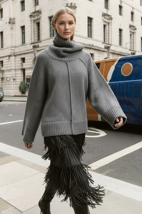 Πουλόβερ MLENVILDA GREY, Χρώμα: γκρι, IVET.EU - Εκπτώσεις έως -80%