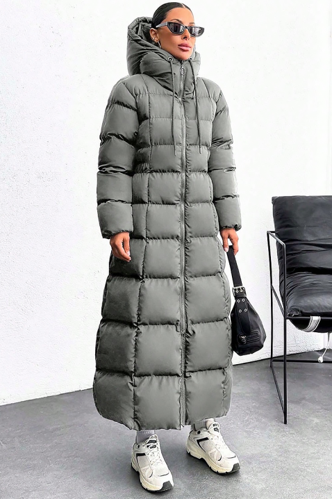 Μπουφάν KLALINZA GREY, Χρώμα: γκρι, IVET.EU - Εκπτώσεις έως -80%