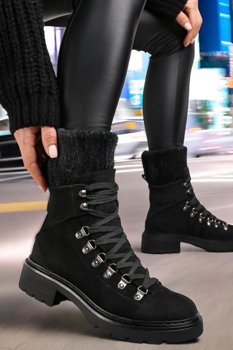 Γυναικεία μποτάκια HLOVELDA, Χρώμα: μαύρο, IVET.EU - Εκπτώσεις έως -80%