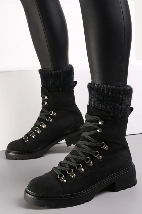 Γυναικεία μποτάκια HLOVELDA, Χρώμα: μαύρο, IVET.EU - Εκπτώσεις έως -80%