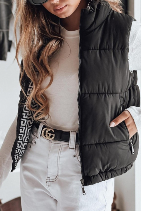 Γιλέκο BRASELDA BLACK, Χρώμα: μαύρο, IVET.EU - Εκπτώσεις έως -80%