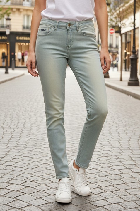 Τζιν TEALZA, Χρώμα: Γαλάζιο, IVET.EU - Εκπτώσεις έως -80%