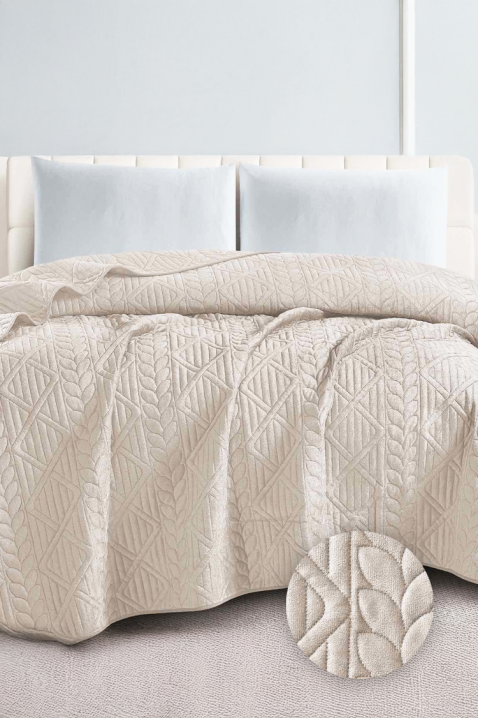 Κουβερλί BORFELVA ECRU 200х220 cm, Χρώμα: εκρού, IVET.EU - Εκπτώσεις έως -80%