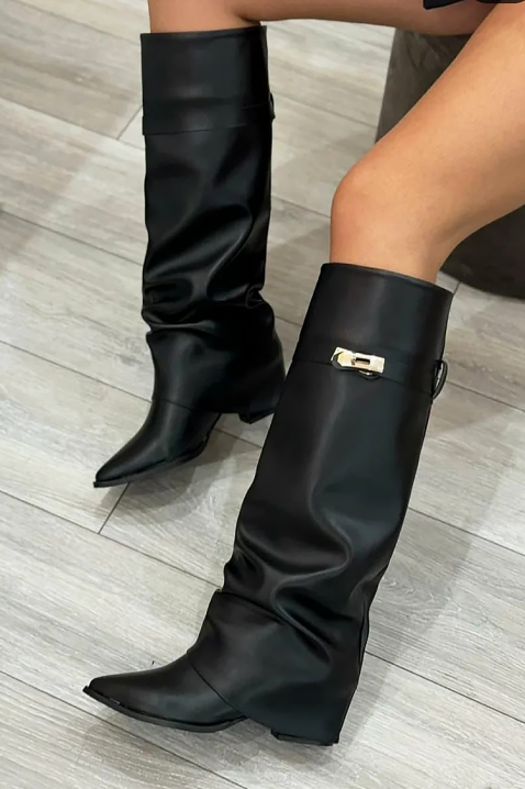 Μπότες GIVENDRA BLACK, Χρώμα: μαύρο, IVET.EU - Εκπτώσεις έως -80%