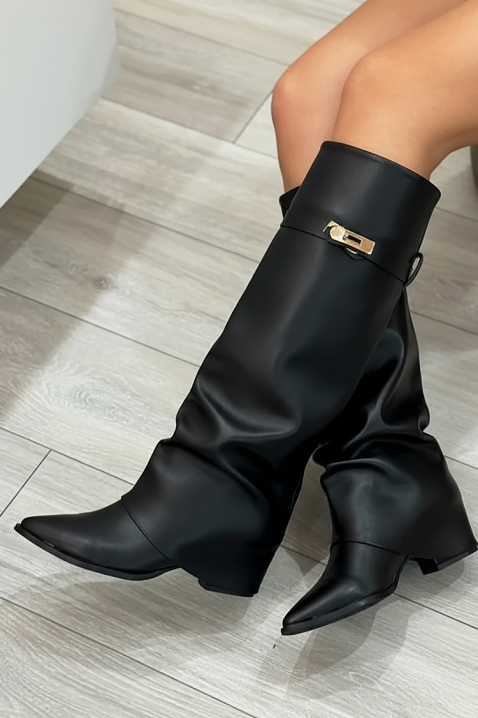 Μπότες GIVENDRA BLACK, Χρώμα: μαύρο, IVET.EU - Εκπτώσεις έως -80%