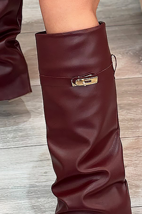 Μπότες GIVENDRA BORDO, Χρώμα: μπορντό, IVET.EU - Εκπτώσεις έως -80%