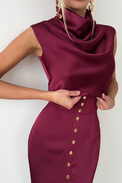 Σύνολο POLIONA BORDO, Χρώμα: μπορντό, IVET.EU - Εκπτώσεις έως -80%