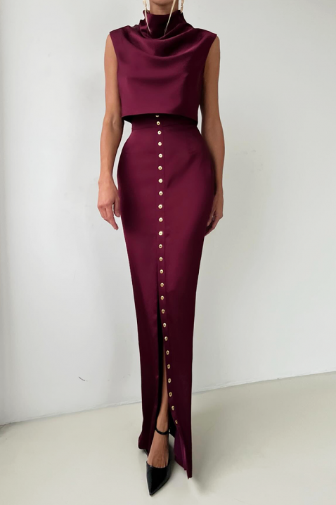 Σύνολο POLIONA BORDO, Χρώμα: μπορντό, IVET.EU - Εκπτώσεις έως -80%