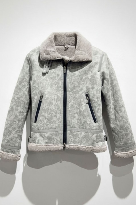 Ανδρικό μπουφάν BERMENGO, Χρώμα: ανοιχτό γκρι, IVET.EU - Εκπτώσεις έως -80%