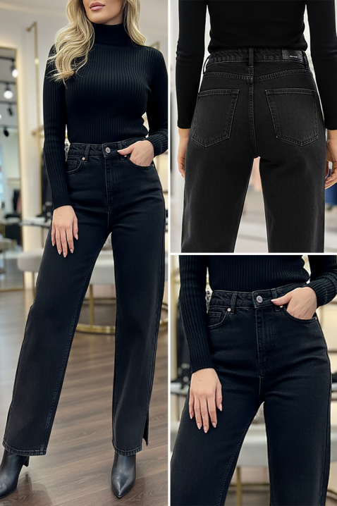 Τζιν TOLANA, Χρώμα: μαύρο, IVET.EU - Εκπτώσεις έως -80%