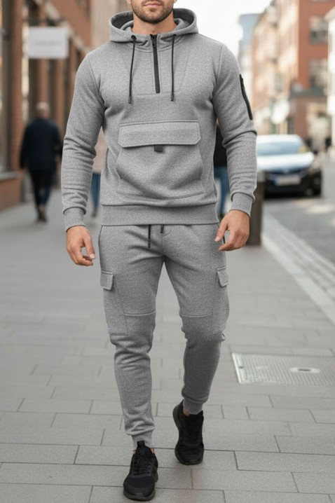 Ανδρικό σύνολο BETRIDO GREY, Χρώμα: γκρι, IVET.EU - Εκπτώσεις έως -80%