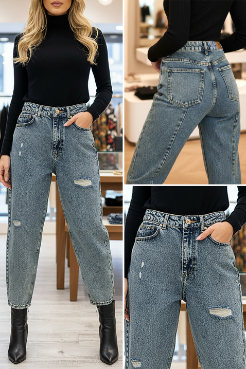 Τζιν ELRONZIYA, Χρώμα: μπλε, IVET.EU - Εκπτώσεις έως -80%