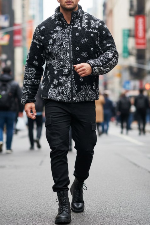 Ανδρικό φούτερ FERENZO, Χρώμα: μαύρο, IVET.EU - Εκπτώσεις έως -80%