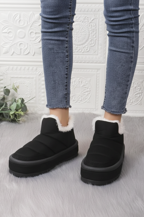 Γυναικεία μποτάκια DRONLEFA BLACK, Χρώμα: μαύρο, IVET.EU - Εκπτώσεις έως -80%