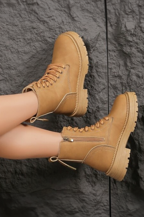 Γυναικεία μποτάκια MONDEGA BROWN, Χρώμα: ανοιχτό καφέ, IVET.EU - Εκπτώσεις έως -80%