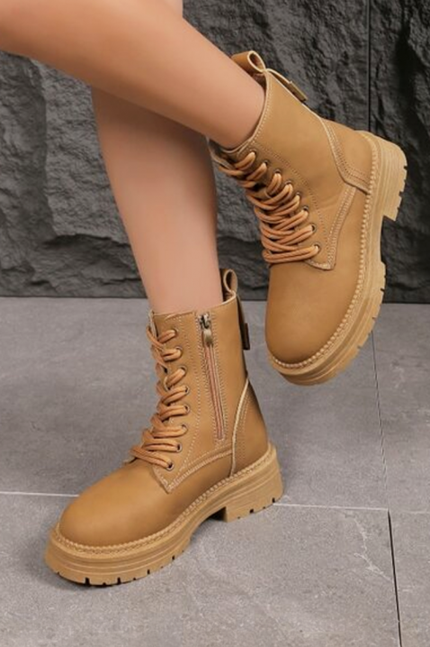 Γυναικεία μποτάκια MONDEGA BROWN, Χρώμα: ανοιχτό καφέ, IVET.EU - Εκπτώσεις έως -80%